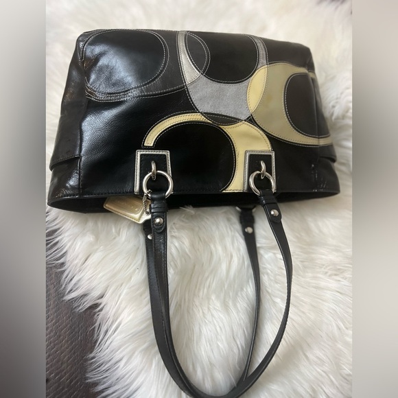 Coach Black Leather Tote Bag - Picture 12 of 12